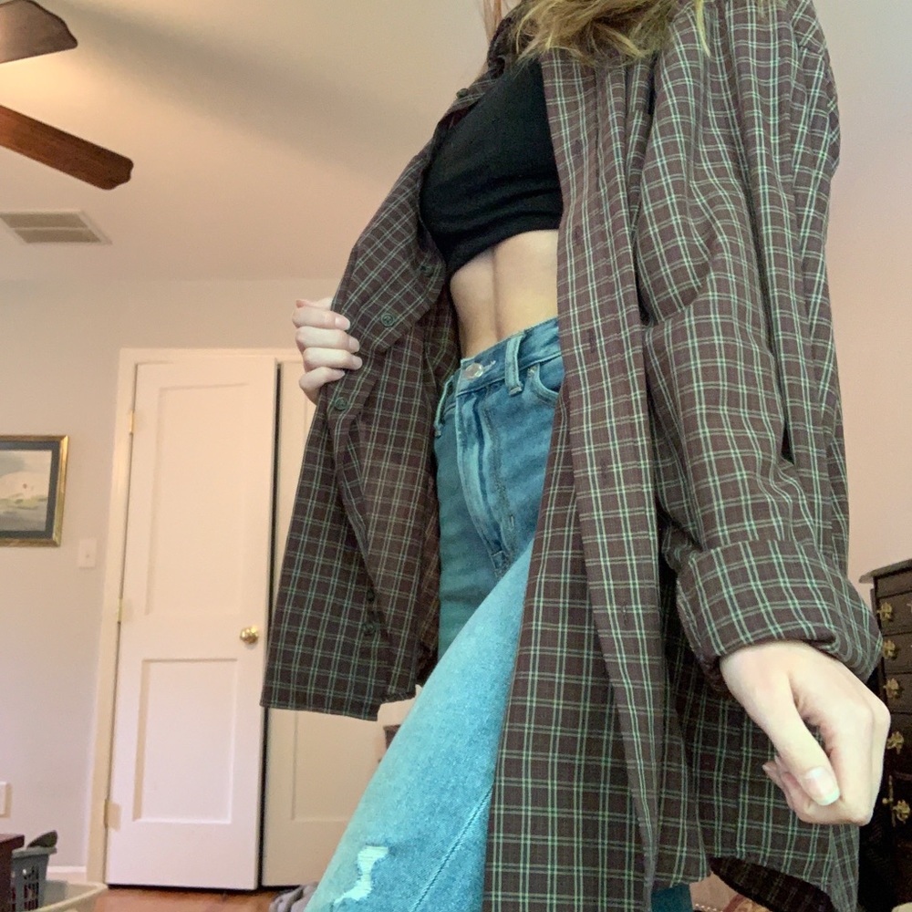 oversized button down - Picture 2 of 3